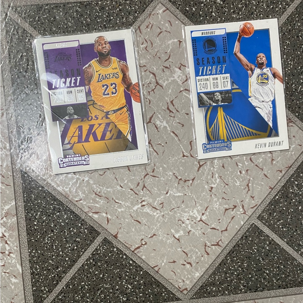 2018-19 Panini Contenders Season Ticket LeBron James/Kevin Durant